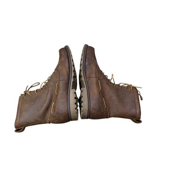 Polo Ralph Lauren Whitsand Duck Boots Mens Size US 11.5 D Brown Leather Lace Up - Picture 4 of 12